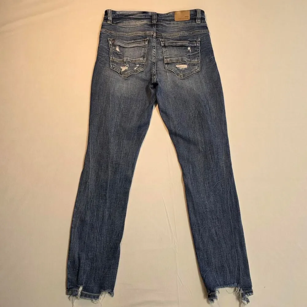 BKE Victoria Jeans Universal Fit Mid-Rise Ankle Skinny Size 26